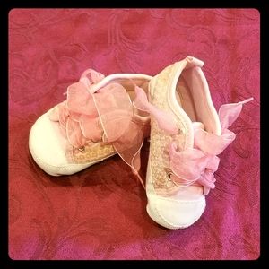 Baby Girl's Soft Sneakers Size 9-12m